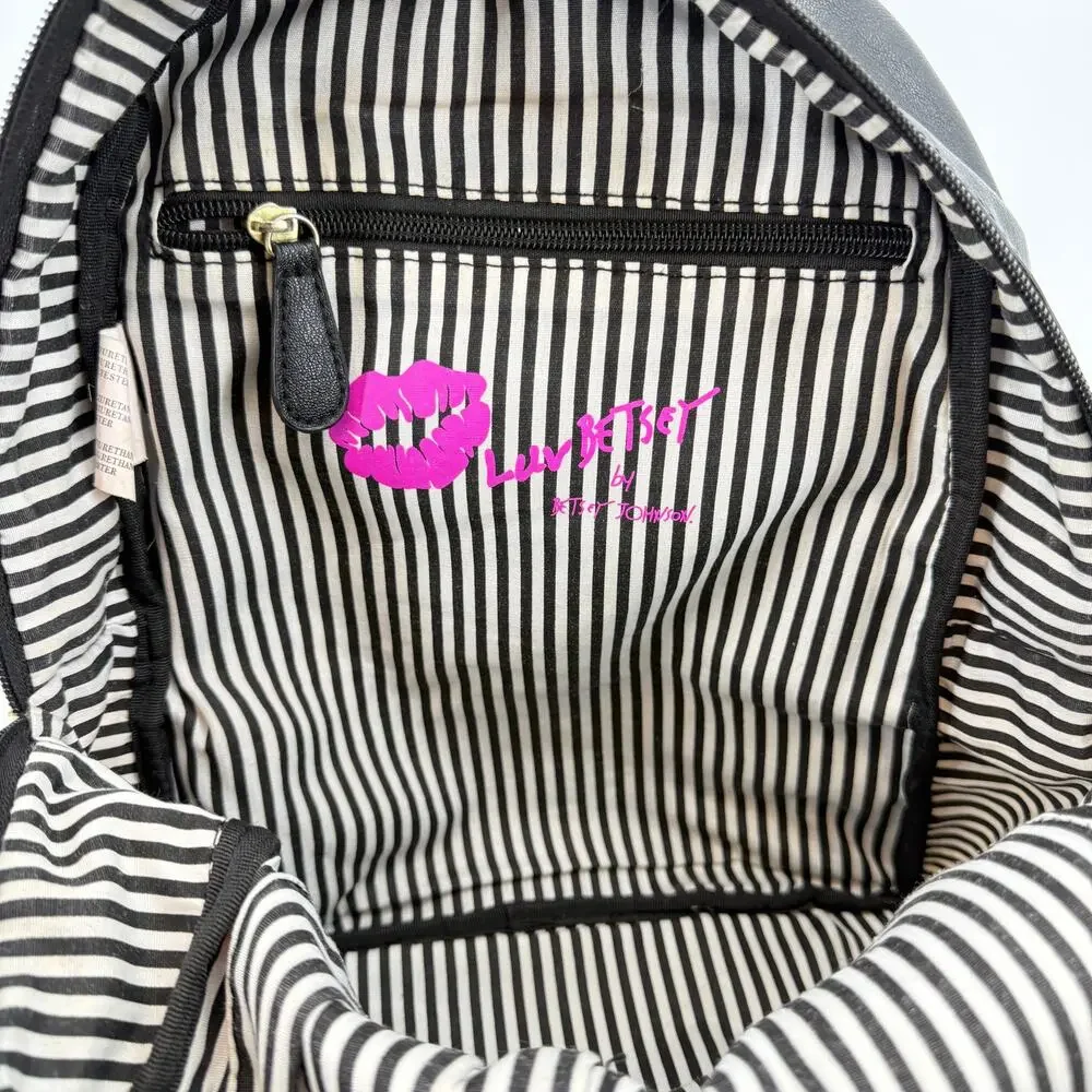 Betsey Johnson Pow Meow Mini Backpack Retro Comic Book Cartoon Style 13x10x5